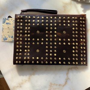 NWT sold out Sabyasachi for H&M leather clutch